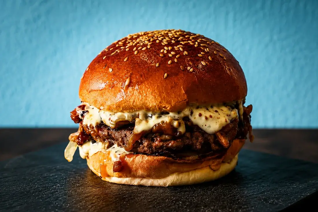 Burger généreux, visuel fourni par le restaurant